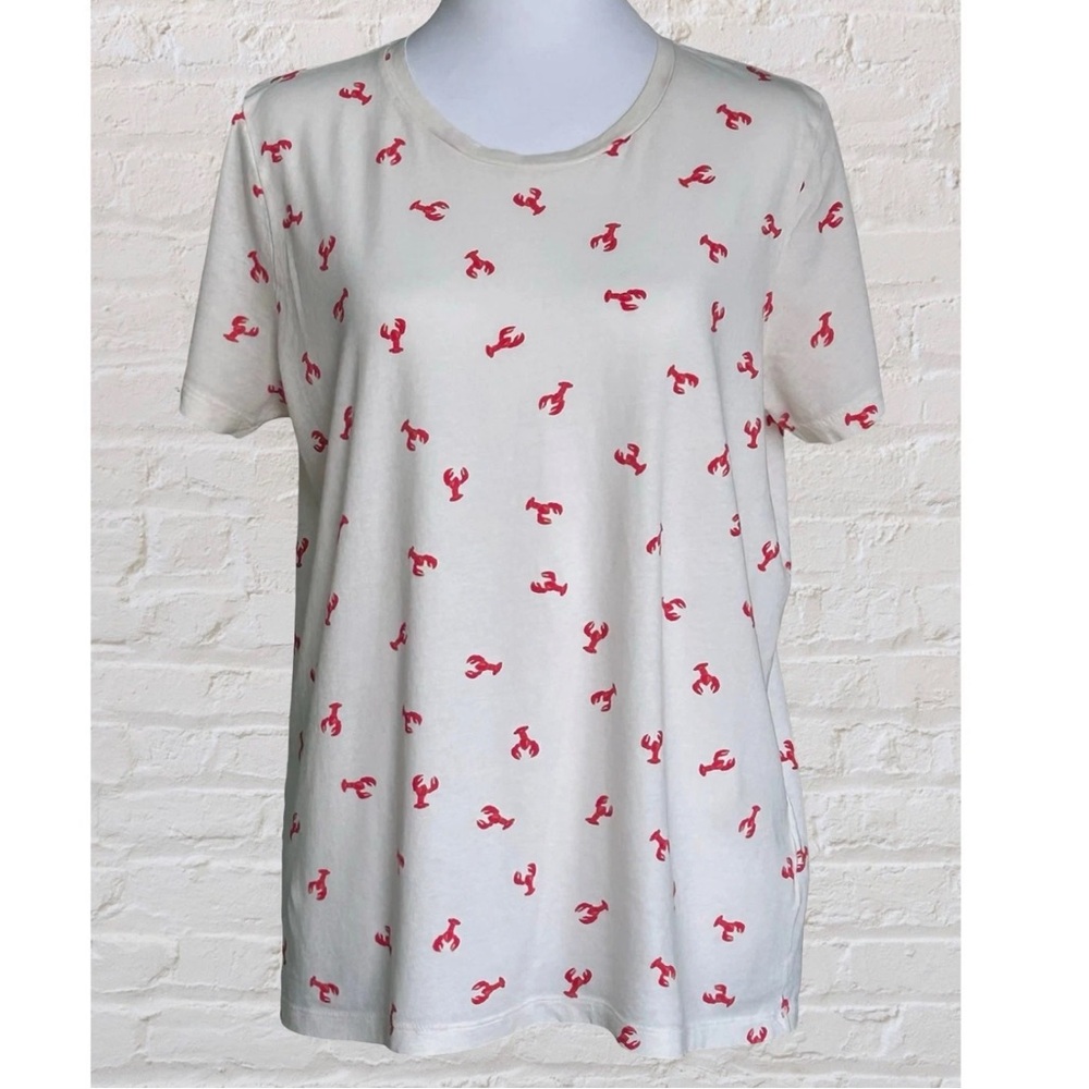 NWT J. Crew Collector lobster Short-sleeve Tee Sz M- so cute!